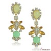 Crystal, earrings, resin, accessory, European style, wholesale