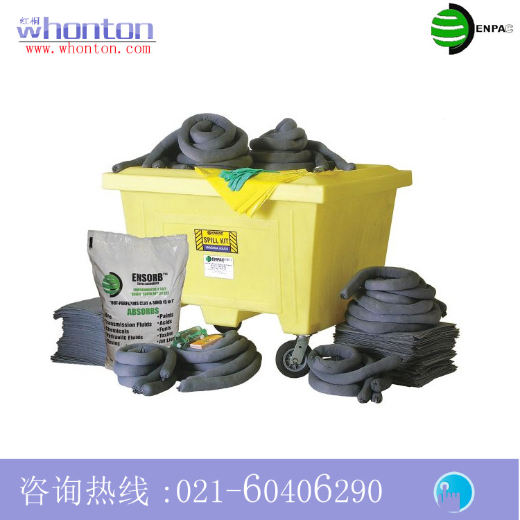 供应ENPAC泄漏应急套装 超大容量推车泄漏应急处理套装1380-YE