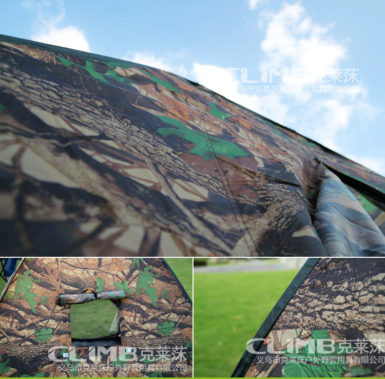 Hot Selling China, Japan and South Korea Automatic Steel Wire Tent Multi-person Outdoor Camouflage Tent One-step Lazy Tent