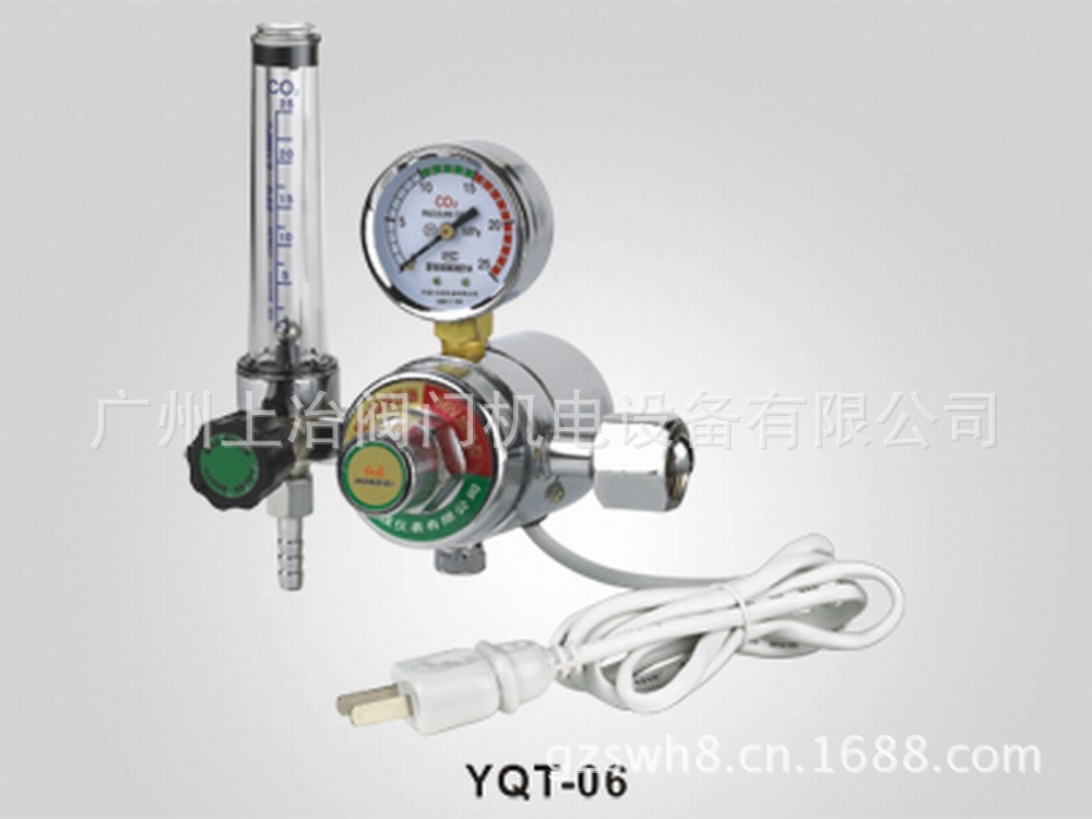 供应中国红旗仪表YQT-06加热系列二氧化碳减压器