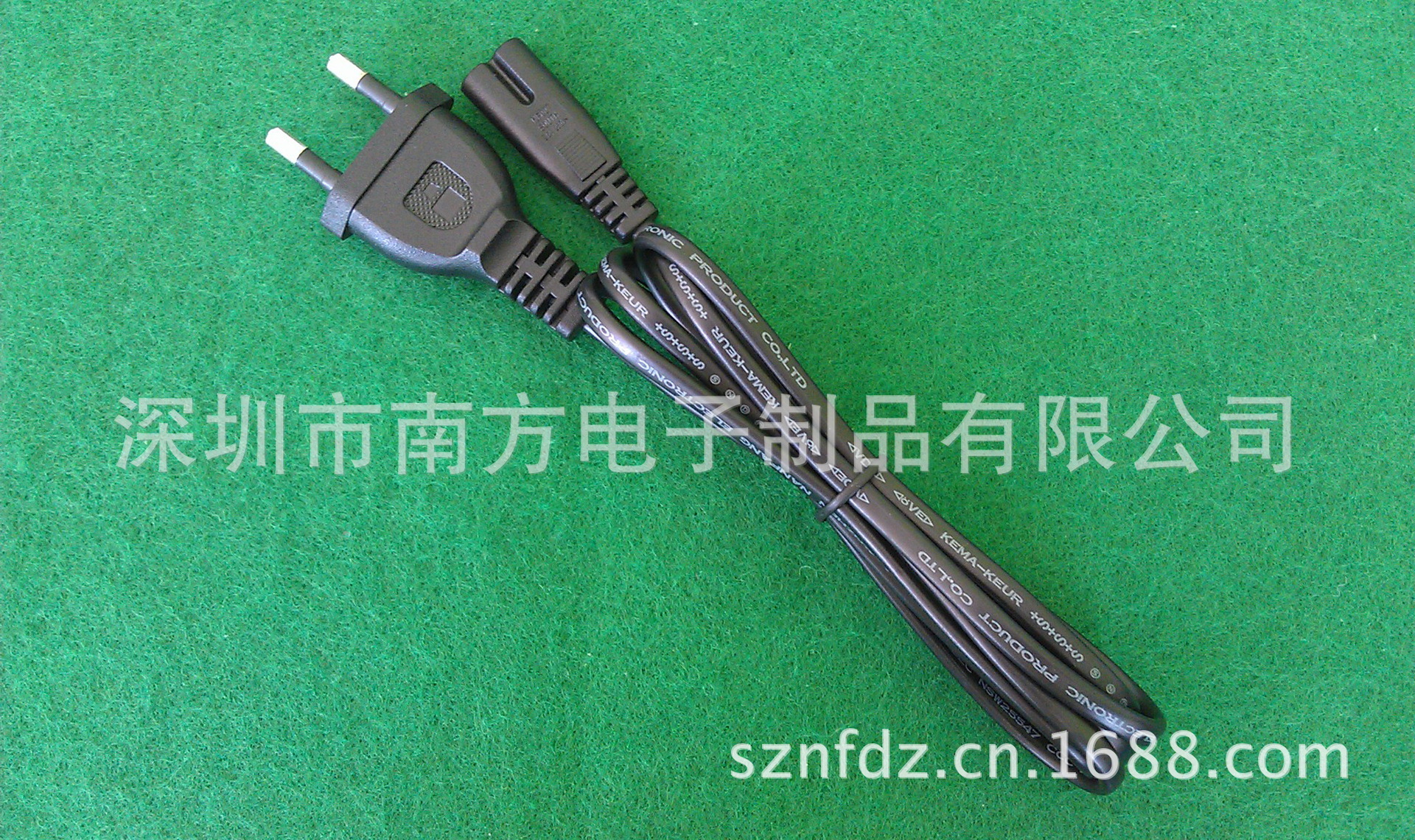 韩国两插kc电源线 韩国二插电源线 韩式电源线 韩规八字尾电源线