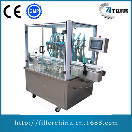  全自动直线液体洗发水灌装机 水性漆灌装机 灌装机生产定金