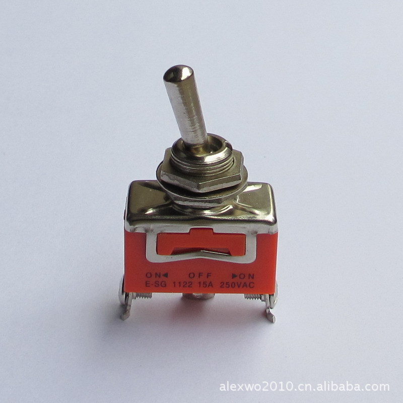 厂家直销三只脚三档钮子开关SG-1122 摇杆摇臂开关 开孔12MM