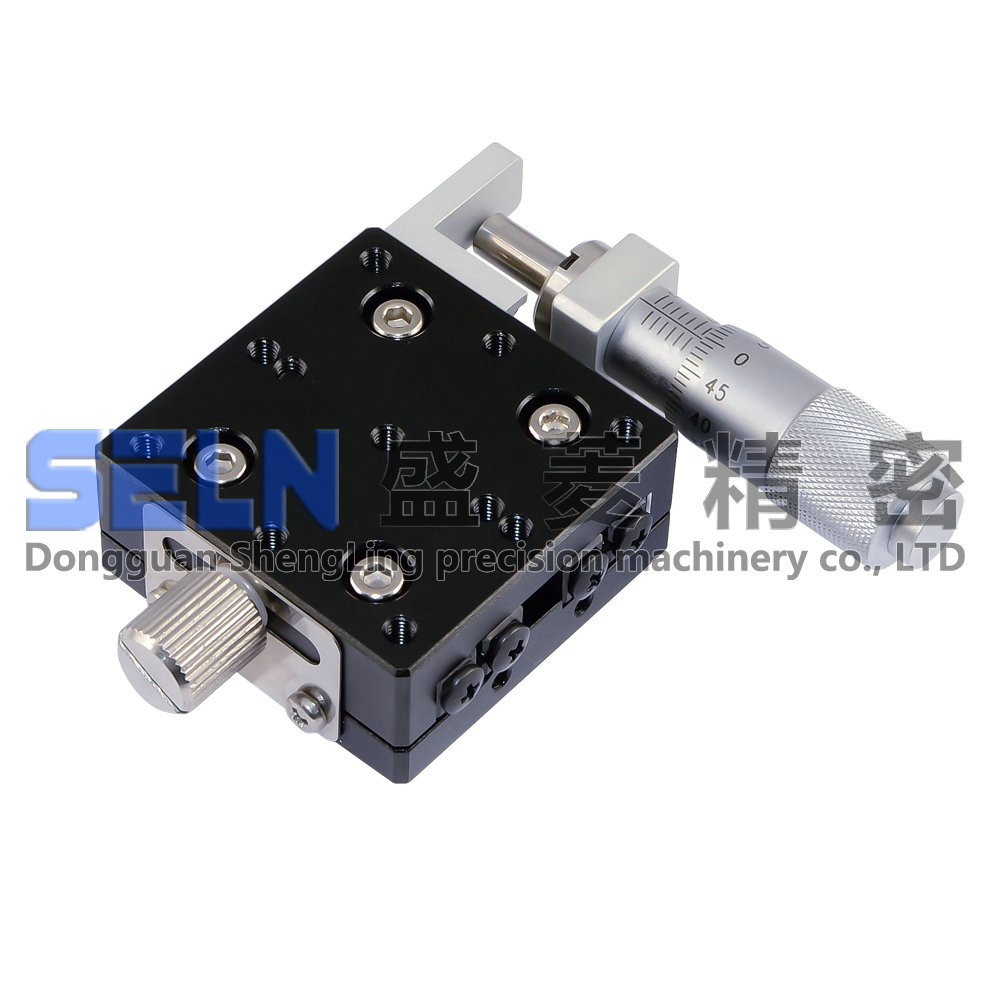 供应 台面40*40 X轴 微调架 手动可调滑台 手动位移平台 LX40-R