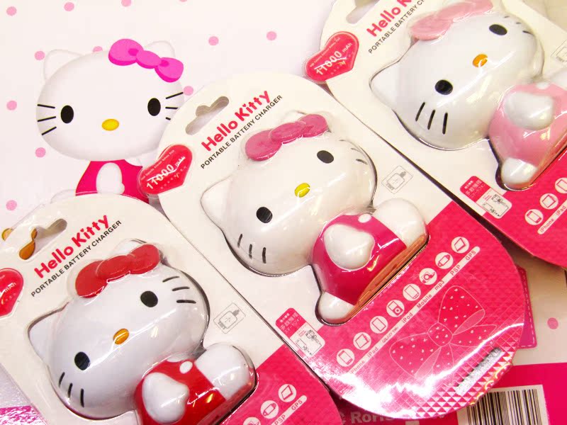 Factory direct Hello Kitty rechargeable 11000 Ma iphone4S/5 Samsung universal power supply, random delivery14