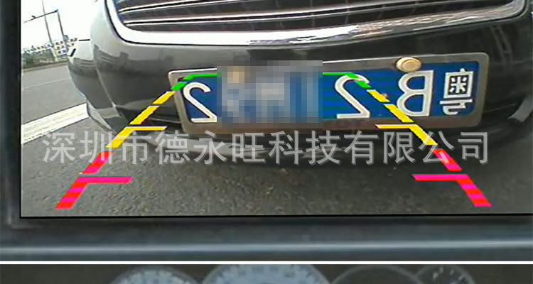 Ahd Reversing Camera Hd with 4 Led Lights Night Vision Fill-In Reversing Image Camera Car Rear View Camera