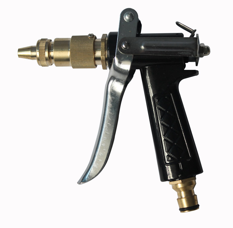 园林五金工具水枪 家用洗车奶嘴高压水枪 汽车清洗水枪 带省力扣