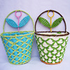 Supply flower basket Iron Flower Basket Wall Baskets Color Baskets(Large)