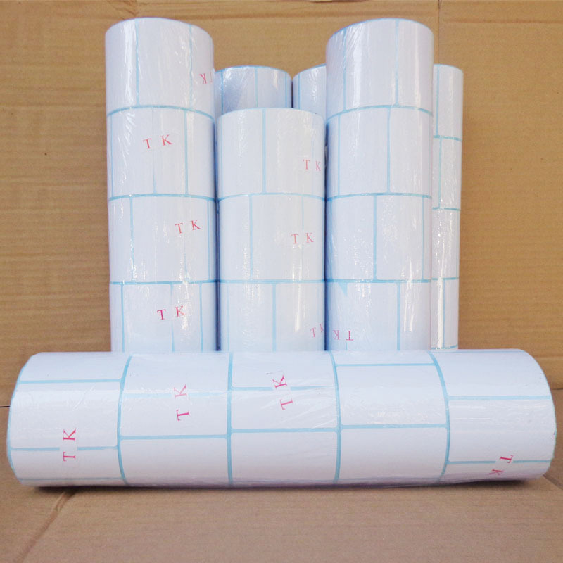 廠家批發 80*60*500 單排 條碼標簽打印紙 電子稱紙 熱敏不幹膠