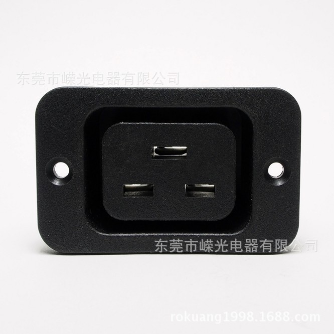 SS-3B IEC320 C19连接器 C19电源母座 电脑品字尾 大功率16A插座
