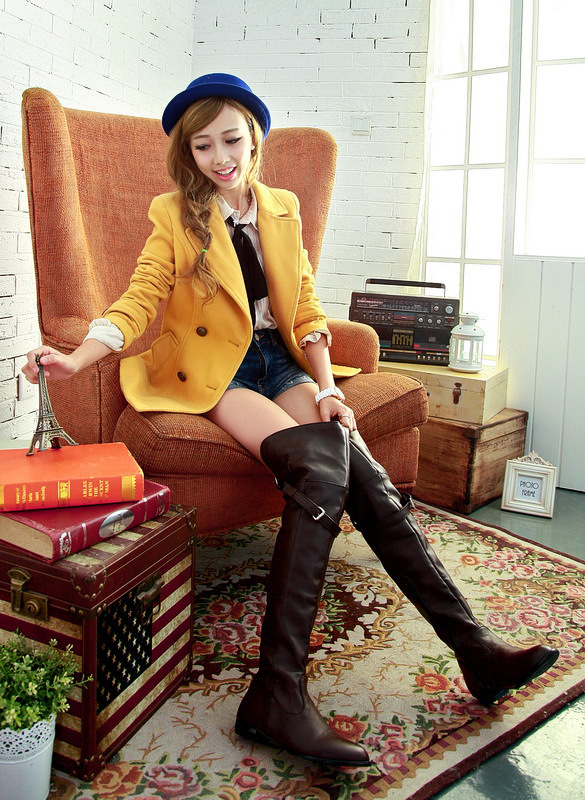 Bottes femme en PU artificiel - Ref 3355418 Image 24