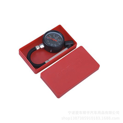 【廠家推薦】供應紅色塑盒胎壓計 塑料胎壓表 測壓表