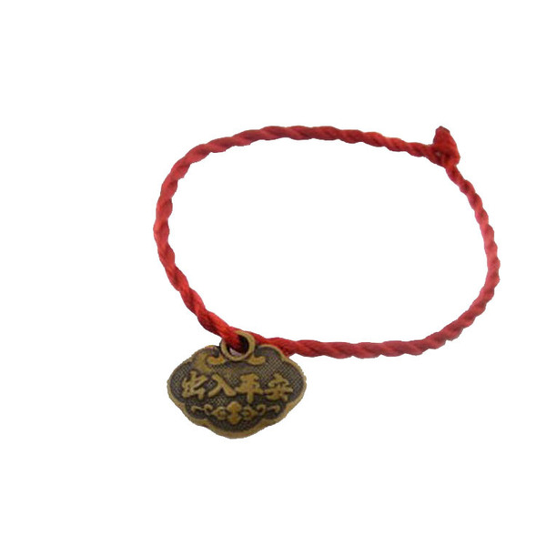 woven red rope bracelet