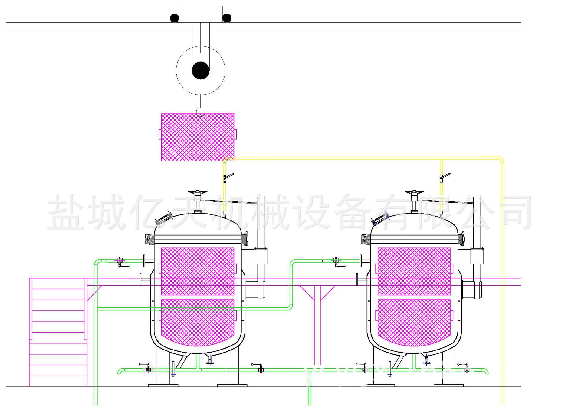 高压蒸煮罐草图