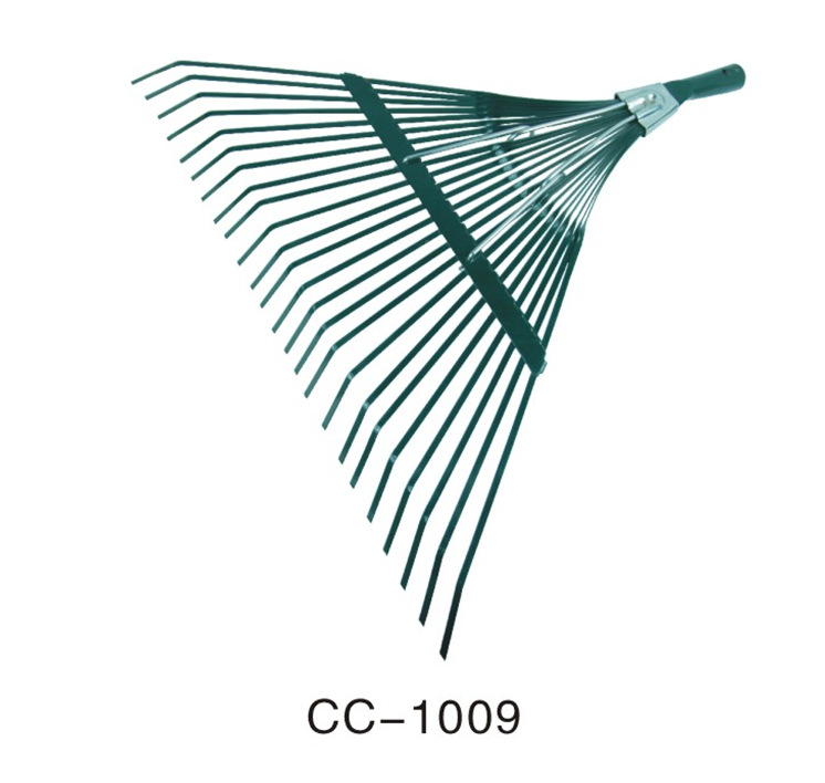 工厂批发特价供应22齿优质草耙 园林铁耙 花园草耙 落叶耙子平型