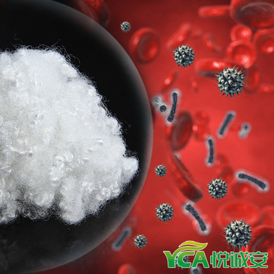 厂家批发1.2D无硅纳米银离子抗菌纤维纺织涤纶短纤维选择悦诚安|ru