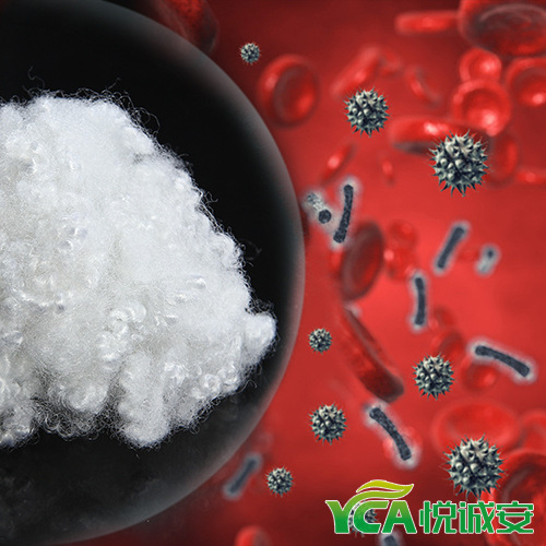 厂家批发1.2D无硅纳米银离子抗菌纤维纺织涤纶短纤维选择悦诚安|ru