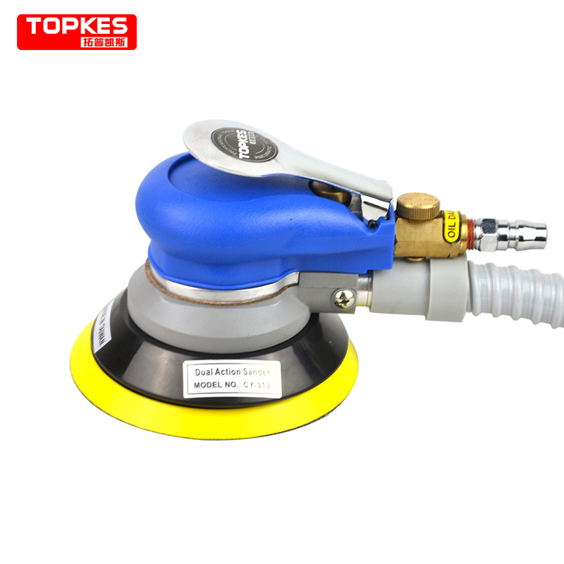 台湾拓普凯斯CY-313D吸尘式打磨机气动砂光机5寸气动吸尘式抛光机