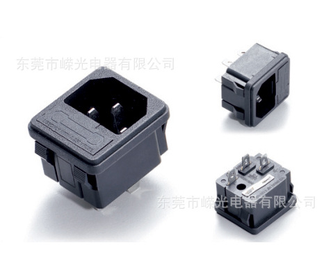 SS-8B-1 IEC C14接线插头 C14插座 UPS插座 保险丝机柜插头