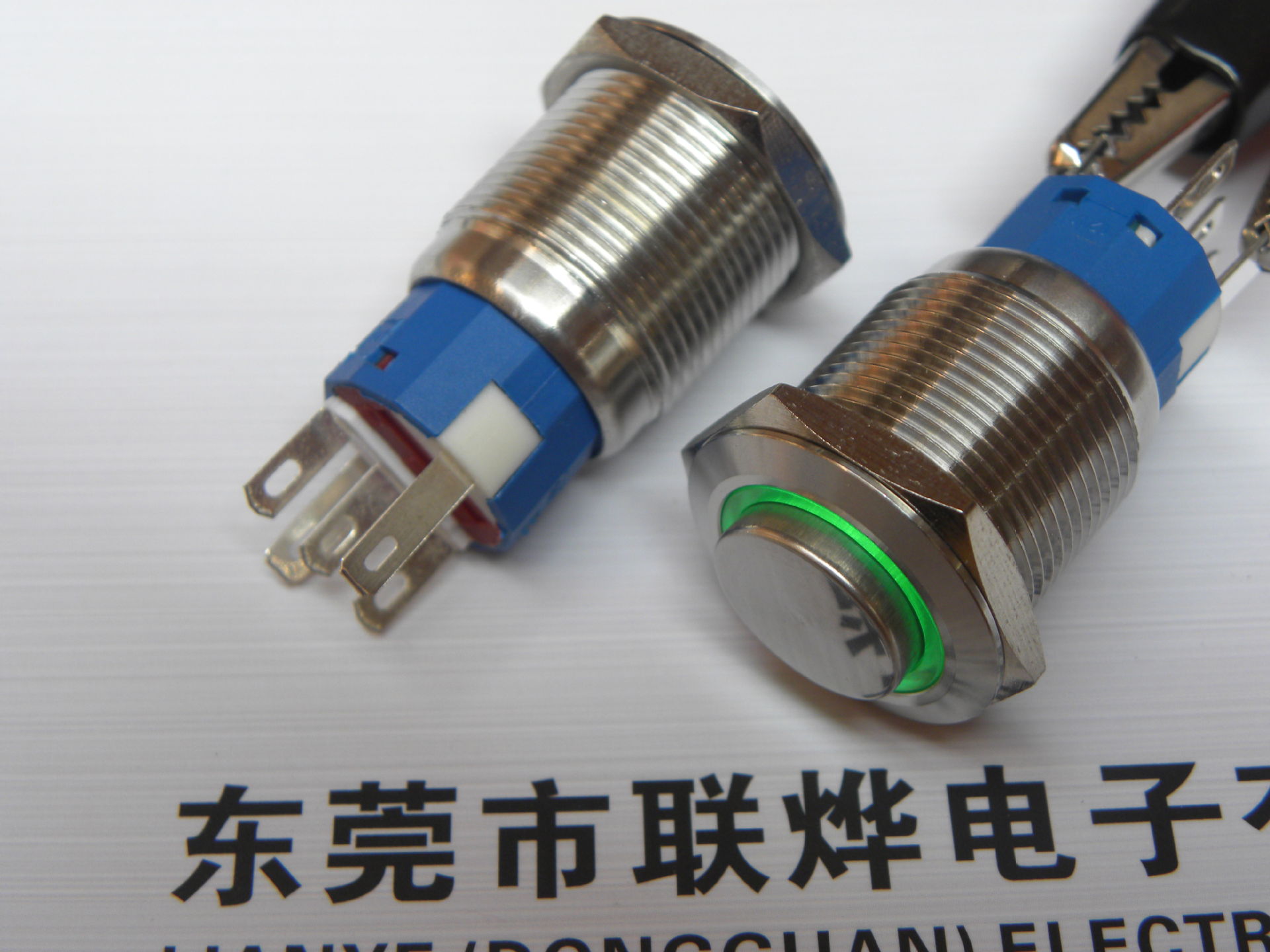 带灯金属按钮防水开关19MM【厂家供应】耐用常开微型小家电