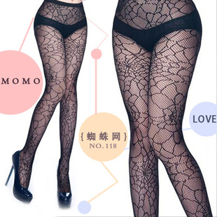 Factory direct/spider web mesh sexy hollow fishing net pantyhose ultra-thin pattern netting Yiwu Wholesale