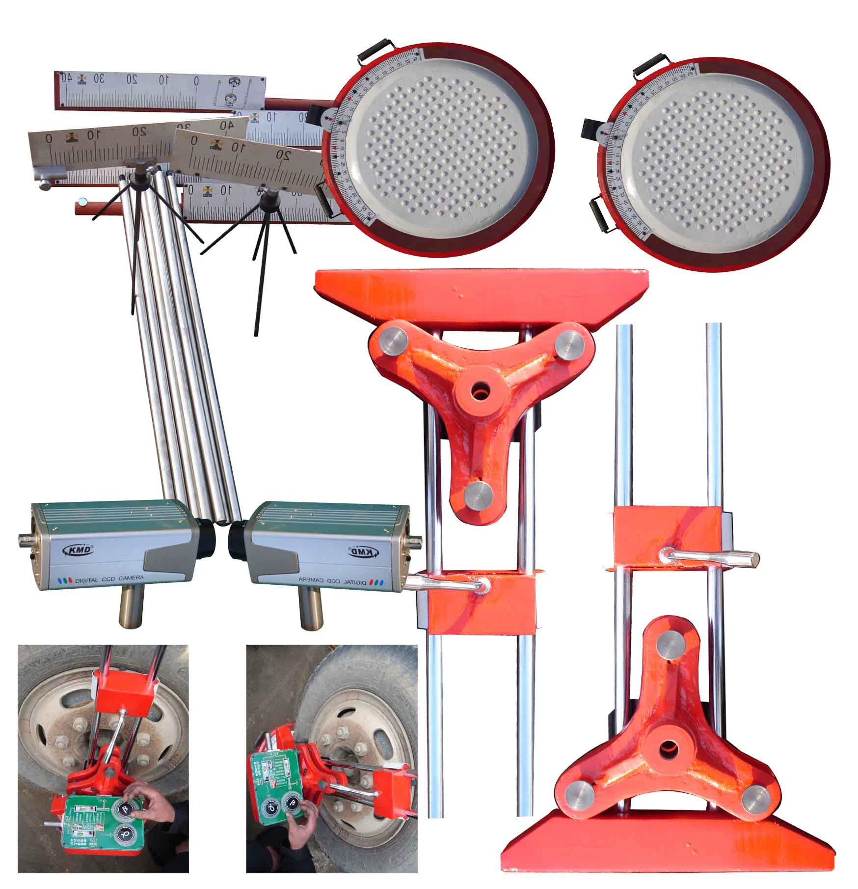 Портативный инфракрасный локатор прицепа, лазерный четырехколесный локатор, производитель, бесплатная технология профессора