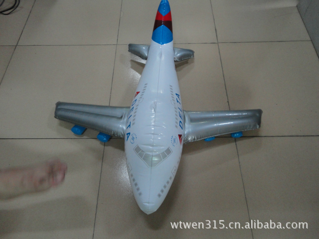 广东订做PVC充气客机  A380空中客车模型飞机  各种充气模型