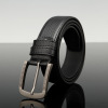 Men's leather belt for leisure