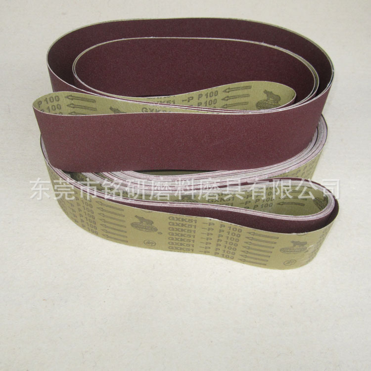 现货批发拉丝机砂带犀利牌GXK51-P砂带4000*100mm金属拉丝砂带