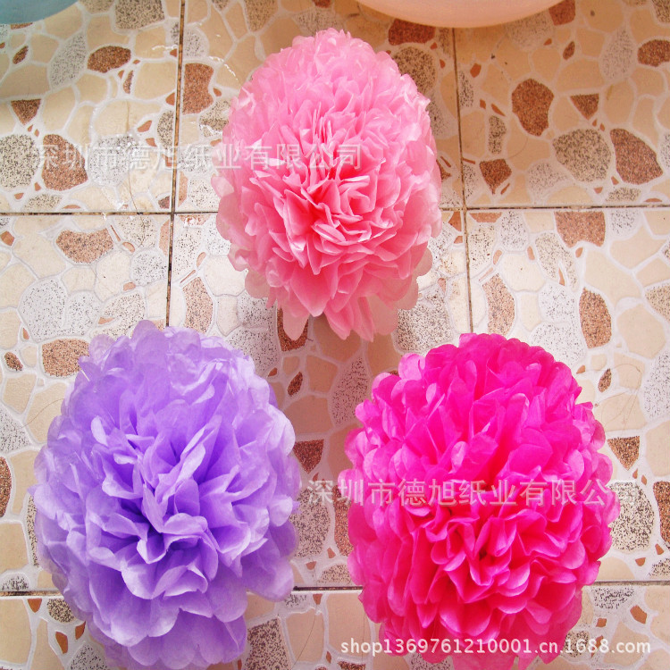 节日婚庆装饰用品 纸花球 纸花婚庆 纸花球