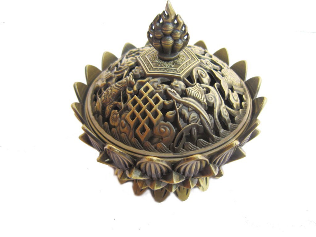 莲花香炉中号摩尼顶3