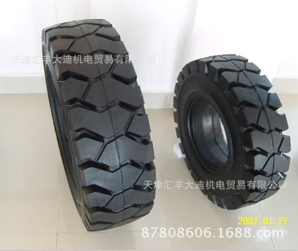 叉车轮胎新品促销 叉车实心轮胎 耐磨 防扎 经久耐用等特点650-10