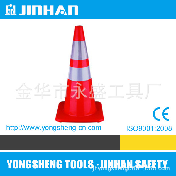 厂家供应手持式路障灯伸缩型路锥PVC橡胶底ABSPE