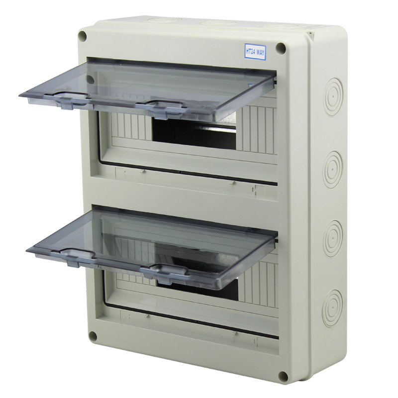 供应HT-24WAYS防水配电箱 24回路防水开关箱 明装户外配电箱