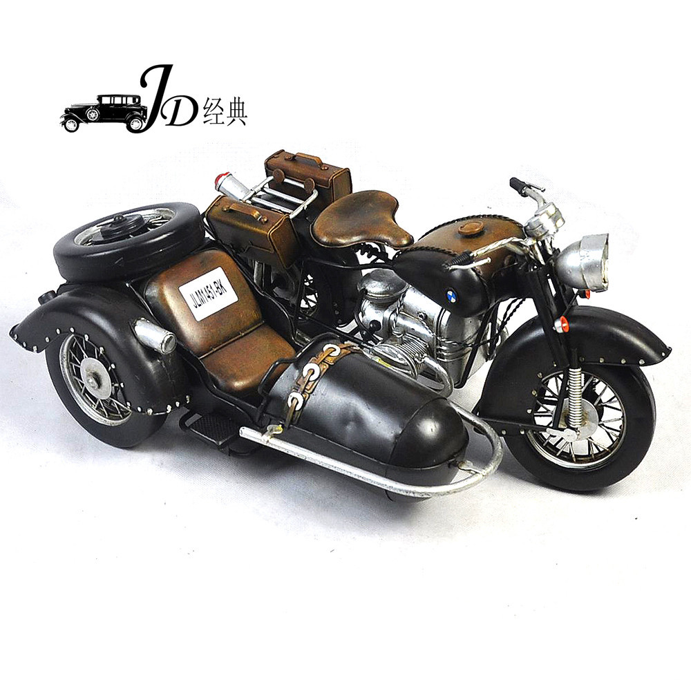 JLM1451-BK手工铁艺复古摩托车