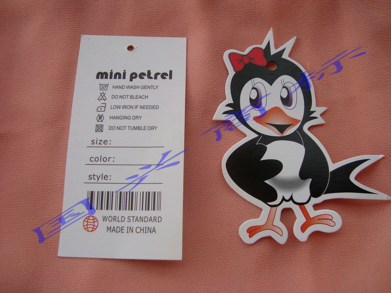 常州童装吊牌 韩版童装挂卡 韩版挂牌t恤商标