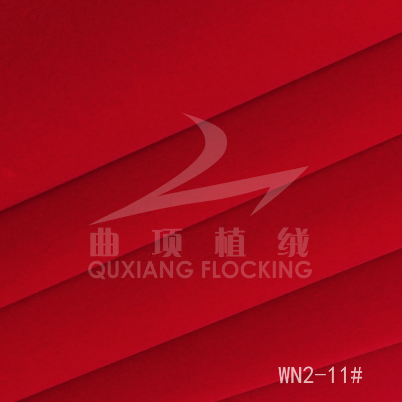 厂家直销现货包装喜庆工艺用平绒布批发定制各种底布 红色植绒布