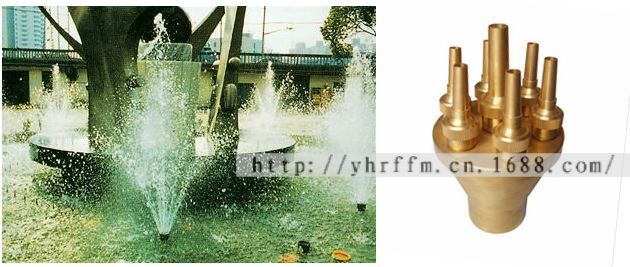 3寸（DN25）中心直上喷头 可调直射喷头 喷泉喷头 水景景观喷头