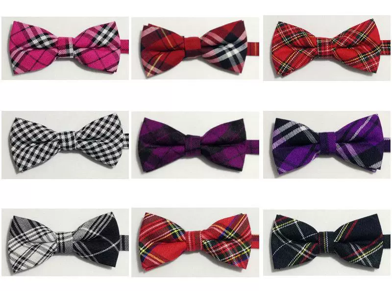 厂家直销 棉格子领结领花 格子领结 时尚英伦风领结领花 男士领结