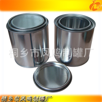嘉兴桐乡厂家供应 马口铁罐 圆形马口铁罐 素铁色马口铁罐 压盖罐