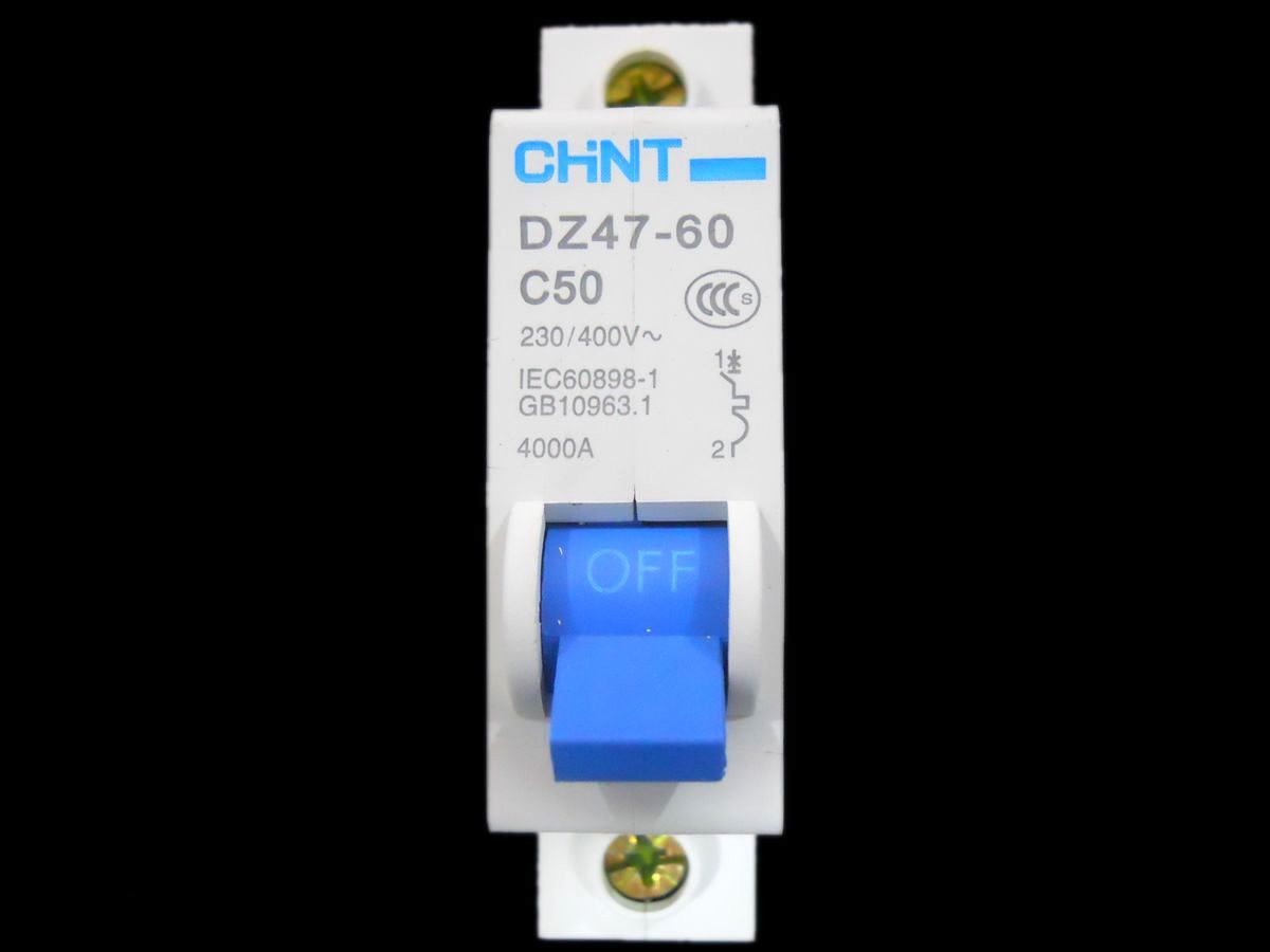 正泰低压电器 1P50A 单进单出 断路器 空气开关 家用断路器 空开|ru