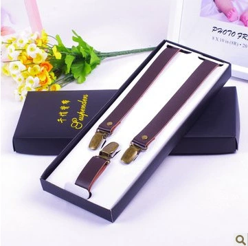 Ретро бронзовые подтяжки для мужчин и женщин, брюки, gift box