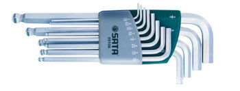 SATA世达工具 12件套英制球头内六角扳手 09106