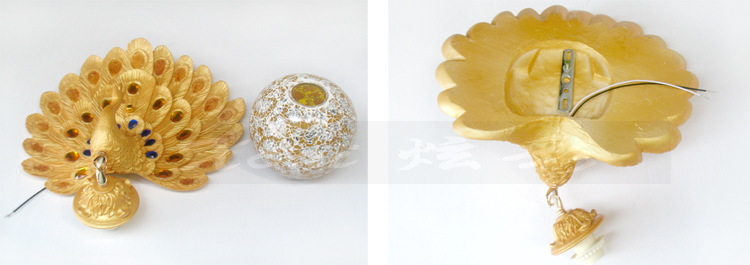 金黄孔雀壁灯-22