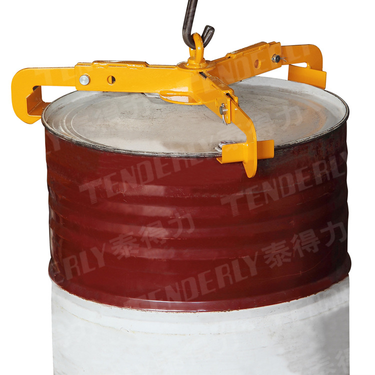 重型可调节式油桶吊,适用于55加仑钢桶和带钢箍的塑料桶