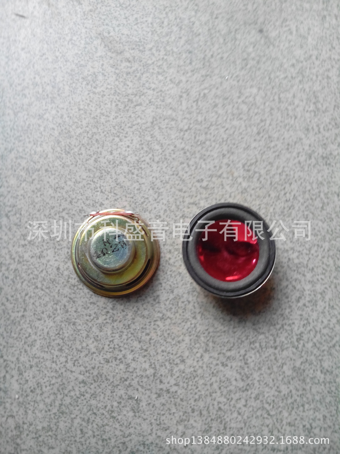 厂家供应36MM内磁泡边红锅底4欧3瓦汉堡音箱喇叭