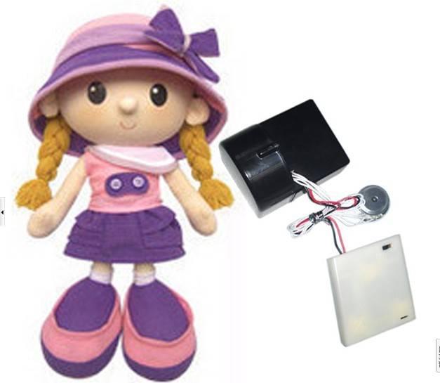 专业生产毛绒玩具公仔挤压发声盒 玩具音乐配件发声器