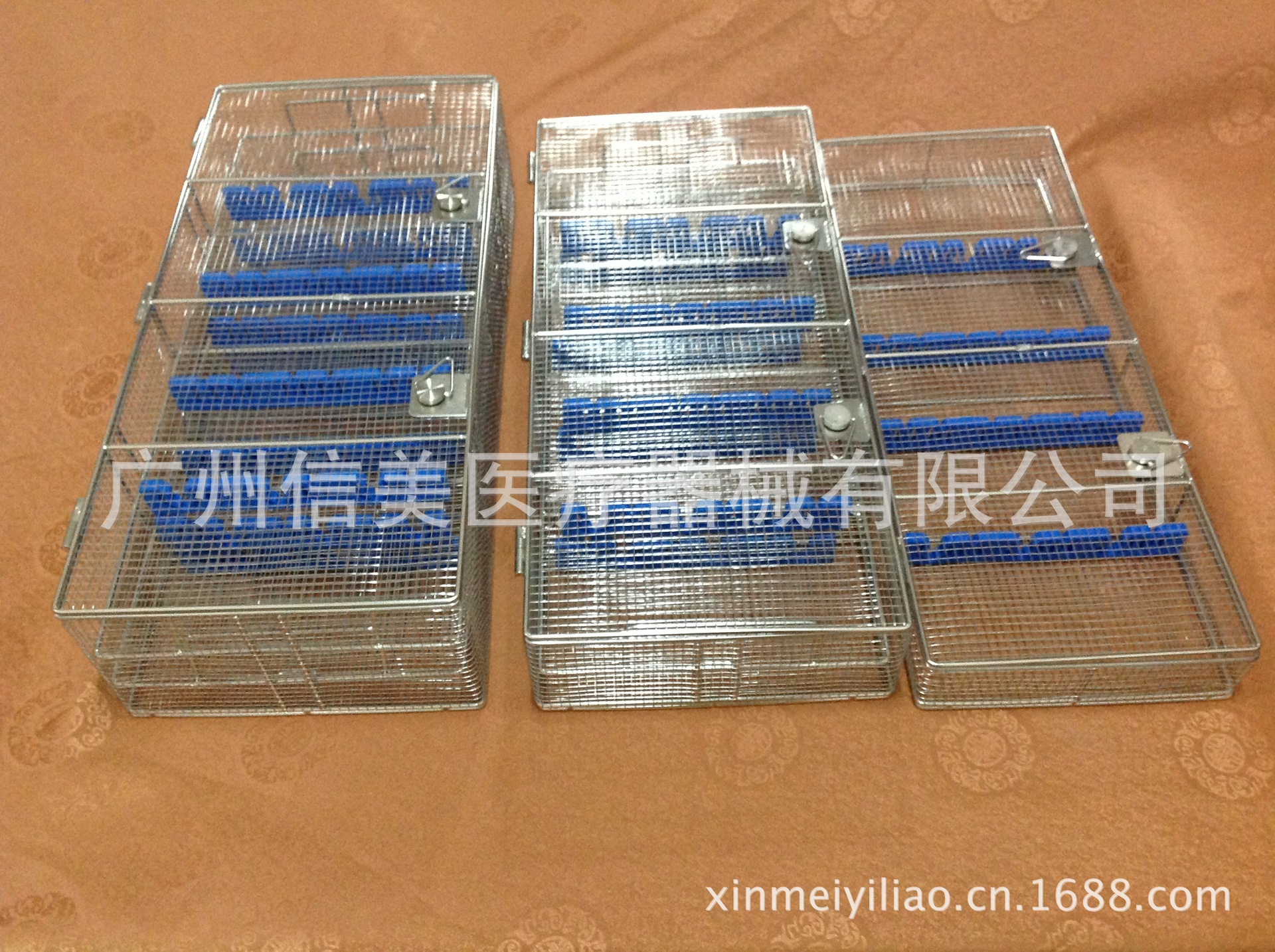 医用单层 双/二层 三层内窥镜器械消毒盒篮腹腔镜输尿管镜篮