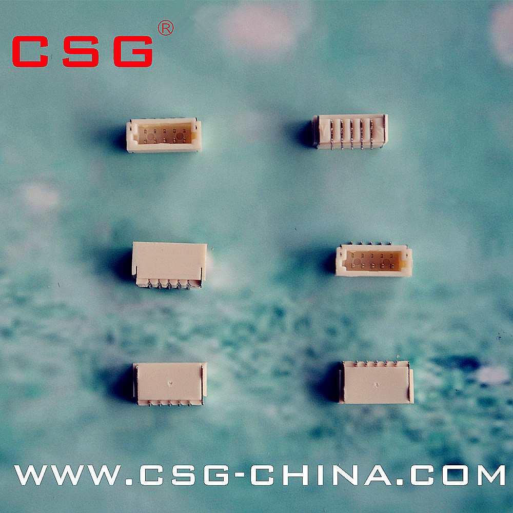 厂家1.0mm 5P连接器180度针座管装