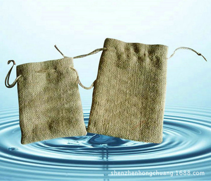 麻布束口袋 民族风布袋 麻棉布袋 亚麻布袋